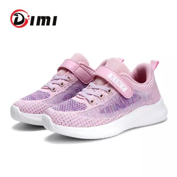 

dimi 2020 autumn new kids shoes for girl sport shoes fashion brand knitting breathable soft non slip girls sneakers qylvmy infant2005, Black