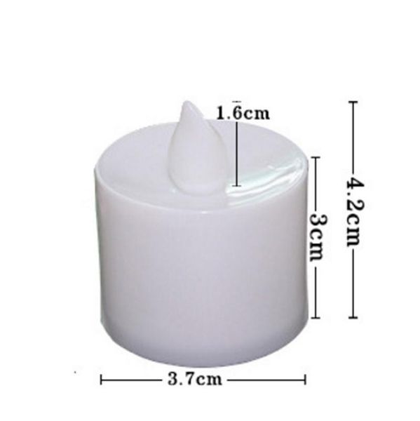 

24pcs yellow flicker flameless led electric battery powered tealight candles holiday /wedding decoration jllyjd lajiaoyard