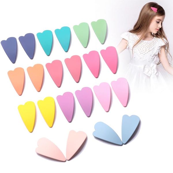 

клипы 2pcs привязать волос матовый сердце шпилька для девочки и женщины аксессуары для волос металла мода barrettes 11 цвет 6,4 cm sqcwww, Black;brown