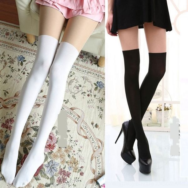

2qggn japanese and korean stitched pantyhose color stockings double silk upper and lower skin pantyhosewhite false thigh silk stockingsstock, Black