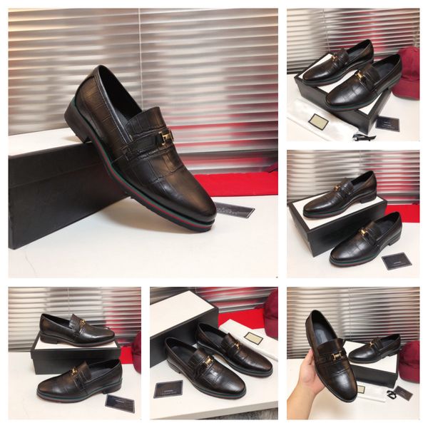 

luxury men suede leather casual loafers leather shoe casual shoes designers dress shoes brogue shoes spring classic male casual, Black