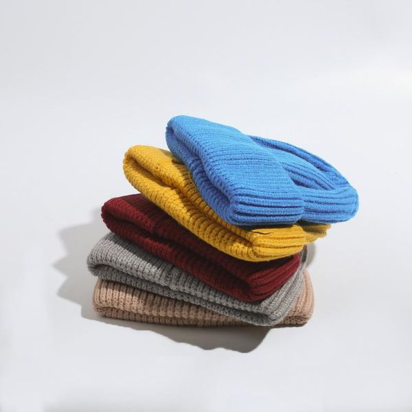 

beanies autumn and winter hat classic hip-hop knitted wool cold men's melon leather
