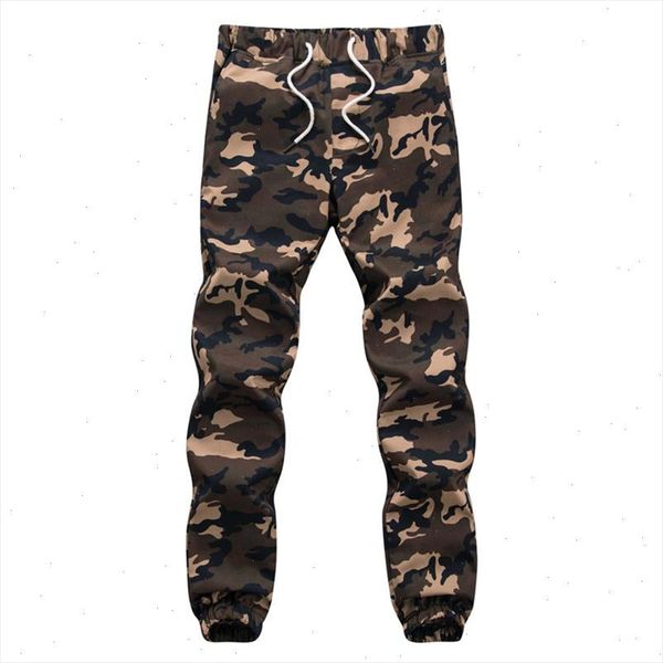 

2021 new men casual camouflage pants men quality 100% cotton elastic comfortable trousers men, Black