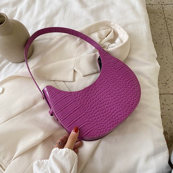 

crocodile pattern pu leather saddle bags for women 2020 handbags and purses female summer travel crossbody shoulder bag c0117