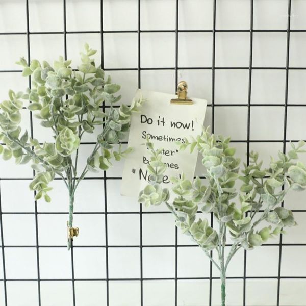 

decorative flowers & wreaths 10 bunch artificial plants eucalyptus leaves vase for home decoration accessories diy christmas wedding flower
