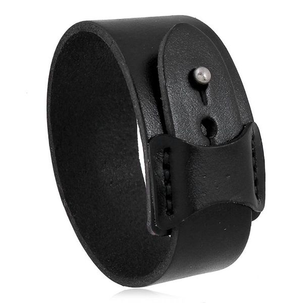 

charm bracelets retro simple leather bracelet, Golden;silver