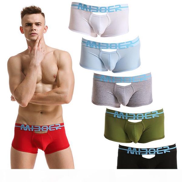 

front hollow out pouch underwear men classic backless underpants trunks boxers shorts cuecas male panties