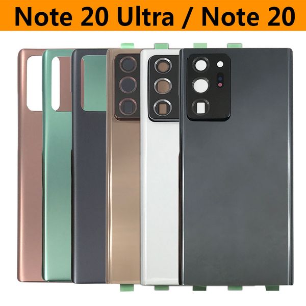 

back battery glass rear back cover housing battery door replacement + camera lens for samsung galaxy note 20 note 20 ultra