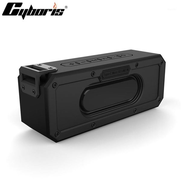

upgraded cyboris 40w subwoofer waterproof portable bluetooth speaker nfc tws bass speakers dsp support mic tf/aux non tronsmart1