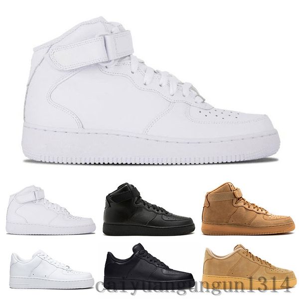 

2020 new classical 1 white black low high cut men women sneakers skate shoes one athletic shoe size 36-46 c13
