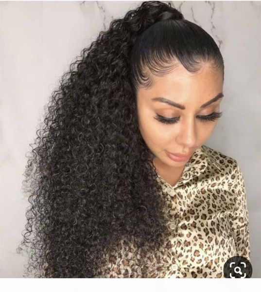 

drawstring afro kinky indian ponytail for black women clip in hair extension kinky curly ponytails african american 160g