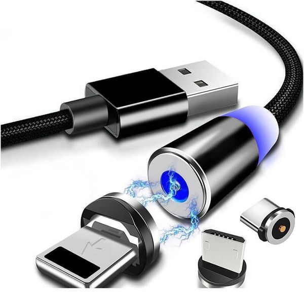

5pcs magnetic usb cable plug fast charging type c cable box magnet charger head micro usb cable mobile phone jllczw