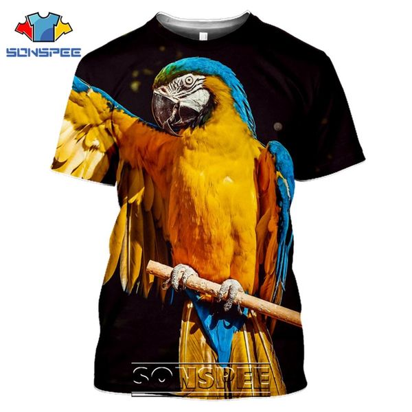 

bird parrot summer men 3d print shirts graphic graphic funny men clothing