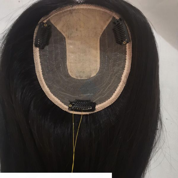 

black color woman er european hair silk base woman toupee ing