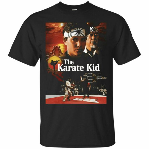 

the karate kid men's black t shirt tees new fashion men's summer brand style short sleeve slim custom shirts sport hooded sweatshi