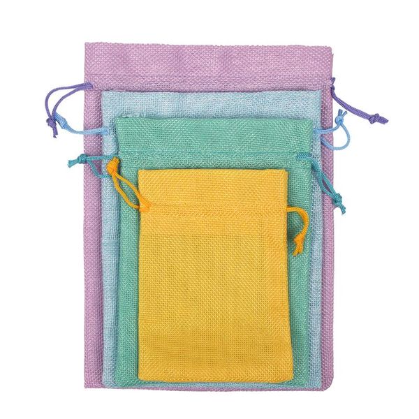 

burlap jewelry sachet christmas party decoration pocket 10pcs/lot soap gift pouches coffee beans storage bags can pr jllori