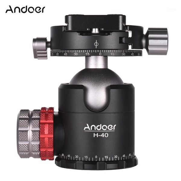 

andoer h-40 professional double panoramic head cnc machining ball head for tripod monopod dslr ildc cameras max load 20kg1