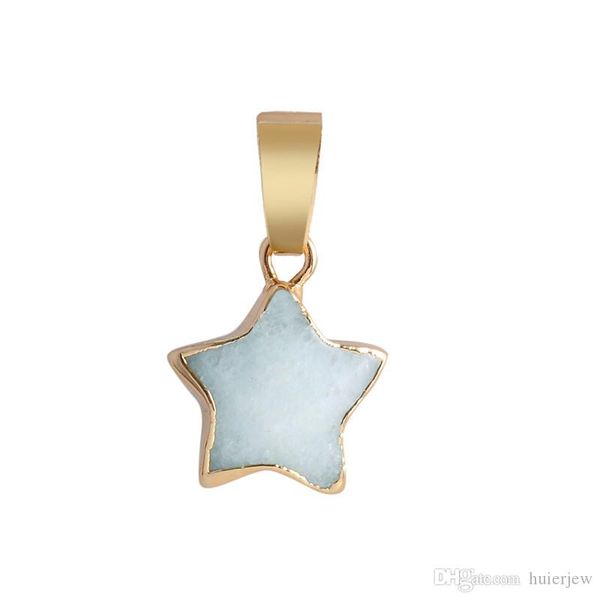 

natural stone pendant necklace pendant necklace sweater necklace, Silver