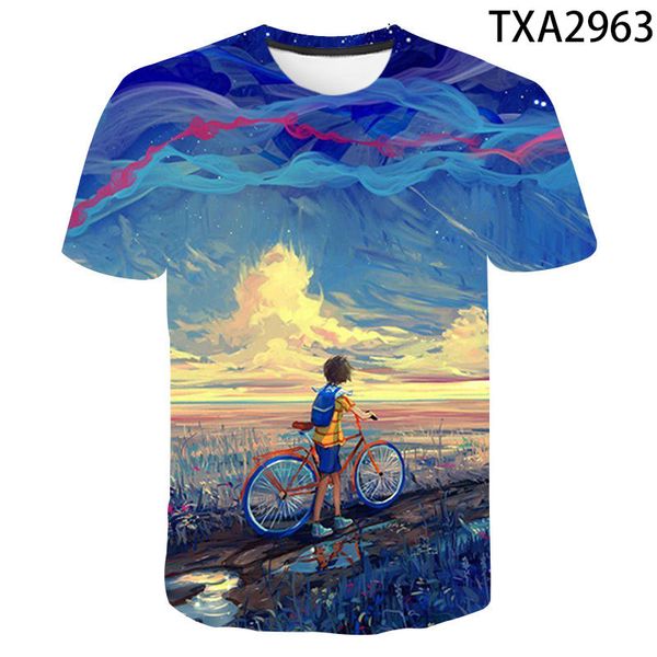 

art graffiti 3d boy girl printed cool 3d print shirts plus size anime anime men clothing