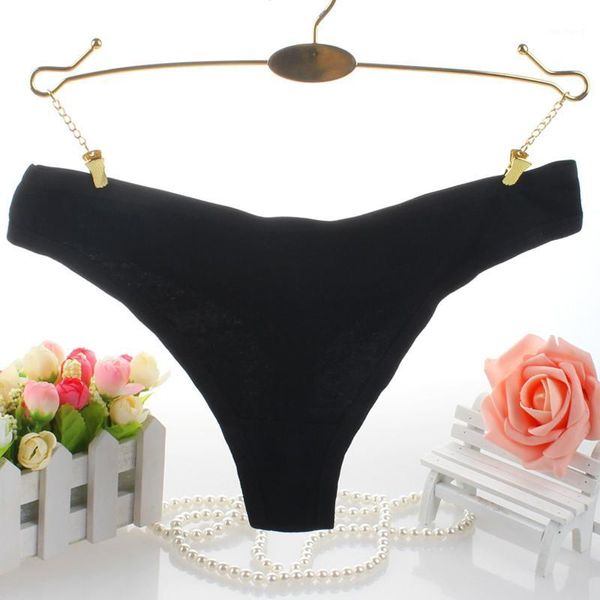 

xl xxl xxxl promotion cotton seamless thong underwear women g-string panties lingerie intimate tanga calcinha1, Black;pink