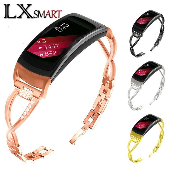 

suitable for samsung gear fit2 sm-r360 smart watch x-type drill stainls steel stripbgt