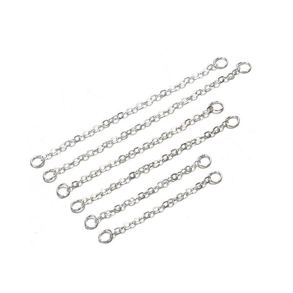 

drop earring line 925 sterling silver long 2 3 4cm connector chain for tassel earrings making diy ear jewelry charm link finding h qyluea