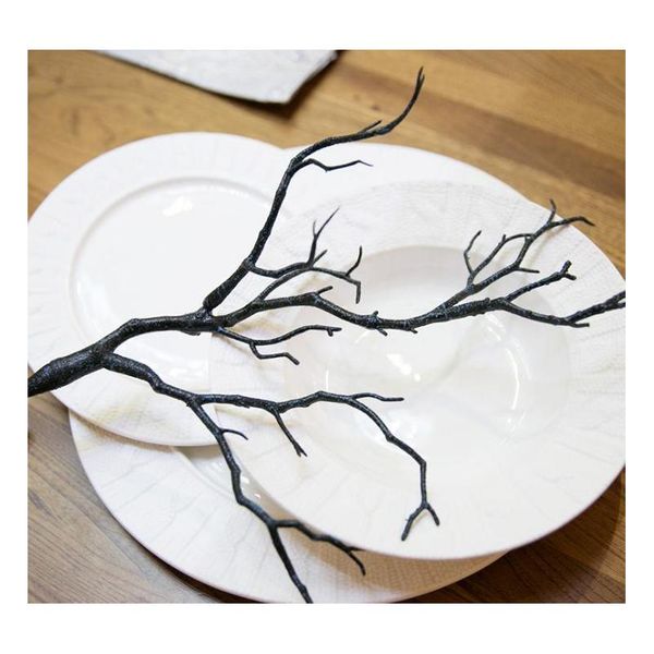 

2019 fake foliage small twigs natural dry pvc manzanita dried artificial plant tree branches green black branch for wedding decor numeh