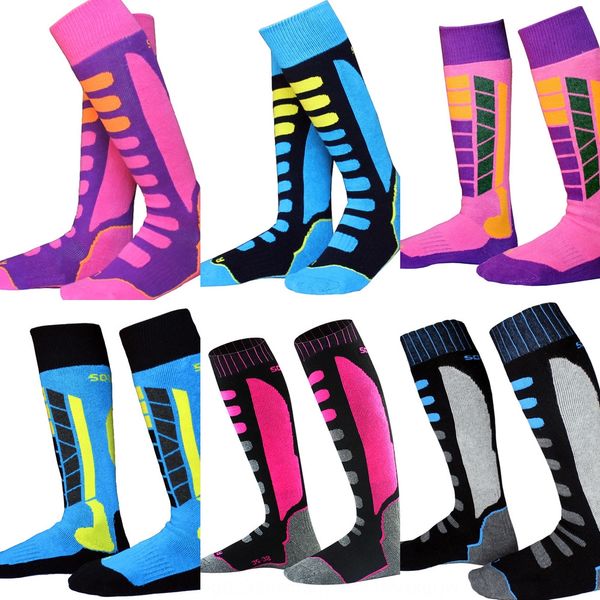 

soared parent-child ski children family sports thickened warm towel bottom stockings warm cotton socks towel cotton socks wgmqs, Black