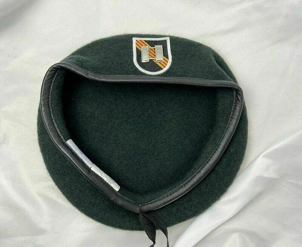 

berets vietnam war us army 5th special forces green beret officer's captain rank hat cap, Blue;gray