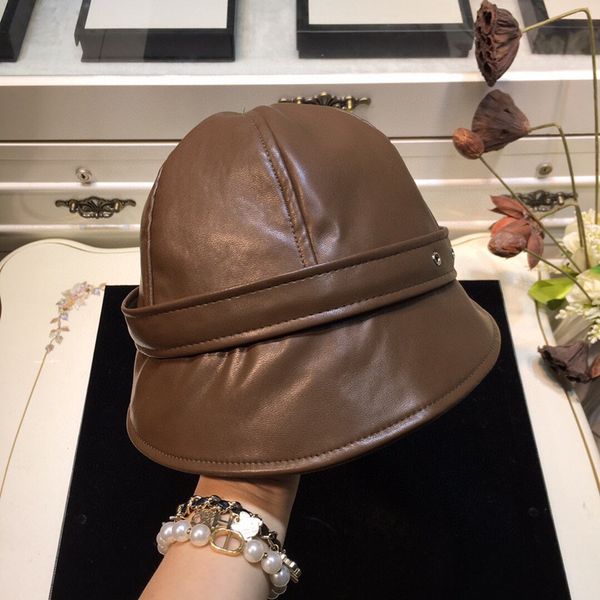 

2020 новый оригинальный сингл кожа пряжки дизайн овчины рыбак шляпа мода все-матч мужчины и женщины с бесплатной доставкой, Yellow