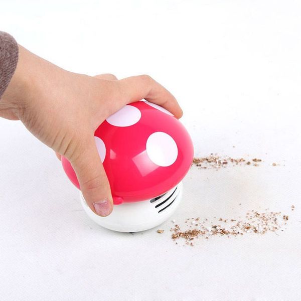 

household cute mushroom shape vacuum cleaner mini desk vacuum cleaner smart handheld keyboard tablesweeper