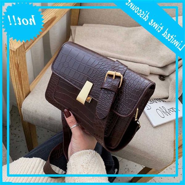

autumn and winter alligator small women's new 2019 korean fashion versatile atmosphere one shoulder messenger bag
