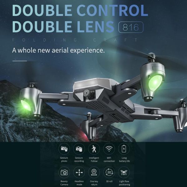

xs816 quadcopter rc drone with 50 times wifi fpv 4k /1080p dual camera optical flow selfie dron profesional helicopters vs sg106
