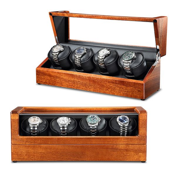 

winder for automatic new version 4+6 wooden watch accessories box watches storage luxury