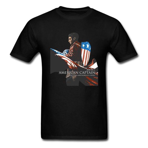 

sport vintage american captain classic shirts 100% cotton retro t-shirts men summer clothing shirts 3d hroes tshirts