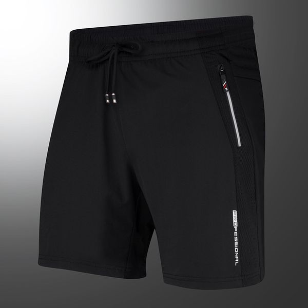 

summer quick drying ice thin casual men's loose large elastic breathable sweat wicking shorts versatile sports pants, White;black