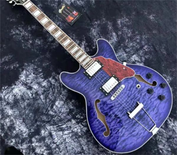 

oem genuine 6 string blue empty body bright surface perfect electric guitar delivery guitars guitarra