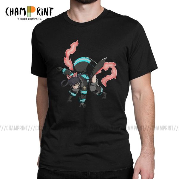 

men's tamaki kotatsu fire force firefighter hero enen no shouboutai anime funny crew neck tees 6xl hooded sweatshirt hoodie men t shirt