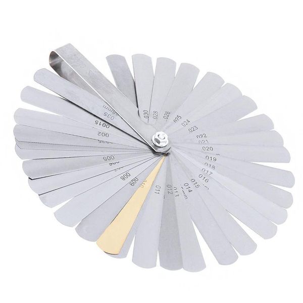 

32 blades combination measuring tool feeler gauge metric / imperial gapped filler 0.04-0.88 sqcmax toys2010