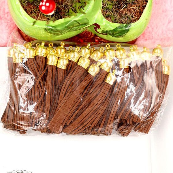 

20шт много имитационные замшевые тазоны diy bringe bearge keychain кожаные кисточки caps relds diy ювелирные изделия изготовления подвесок п