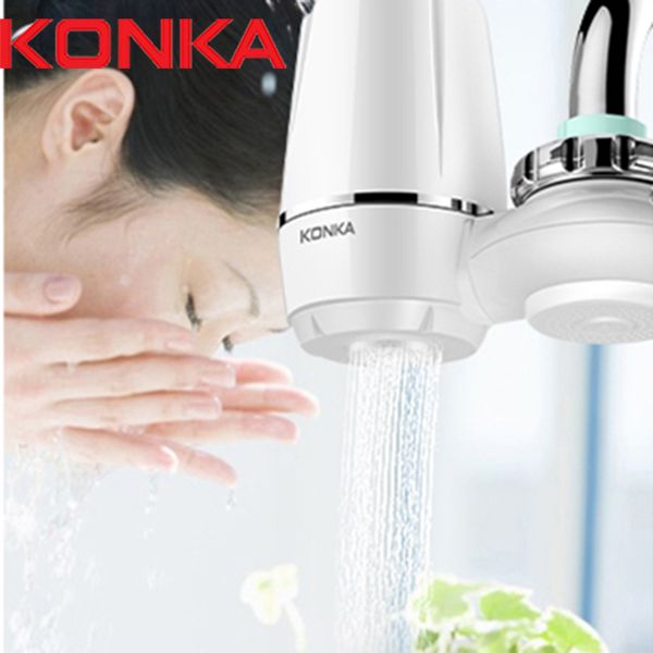 

konka mini tap water purifier kitchen faucet washable ceramic percolator water filter filtro rust removal replacement ing