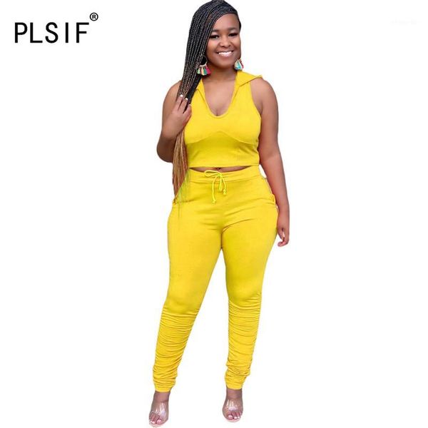 

summer sleeveless and long pant suit solid color beach 2 pieces outfits for women pant set1, White