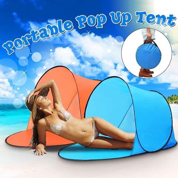 

tents and shelters outdoor camping automatic up quick open tent waterproof uv beach sunshade canopy1