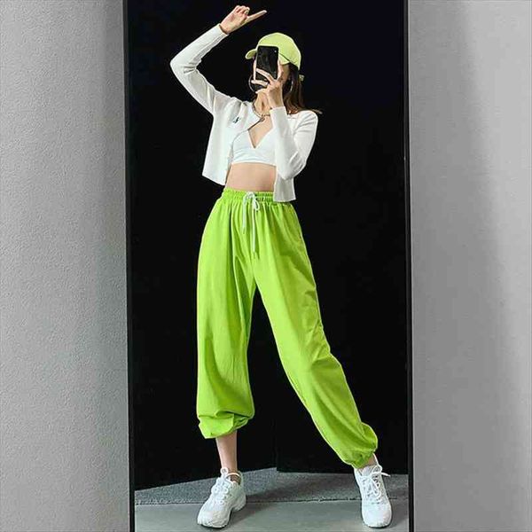 

candy color y2k high waist trousers for joggers women harajuku korean vintage wide leg pants pantalon femme streetwear, Black;white