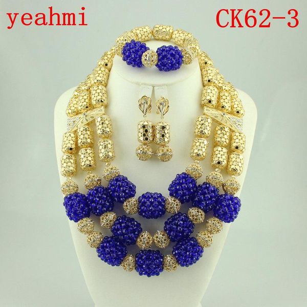 

charming nigerian wedding party african beads set costume african bridal light green jewelry set 62-1, Silver