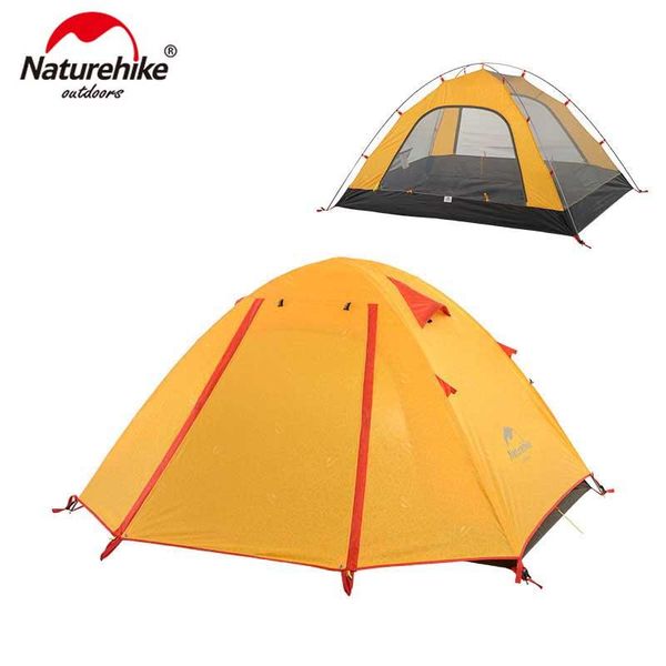 

naturehike authentic 2 3 4 person waterproof embossing camping tents mountaineering backpacking outdoor tent with mat upf50