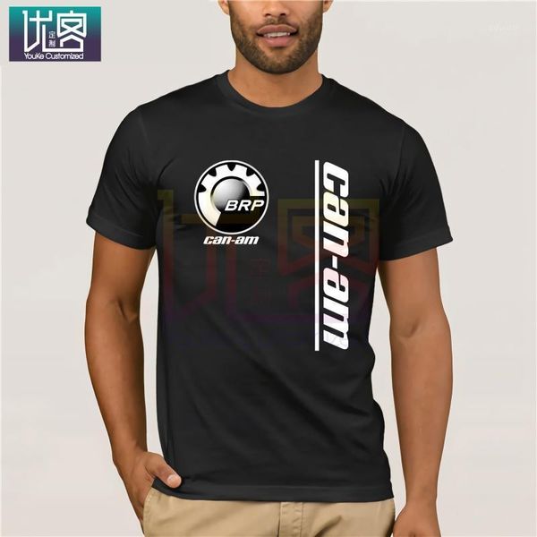 

popular t shirt can am logo brp atv renegade utv outlander sizes usa s - 3xl clothes popular t-shirt crewneck 100% cotton tees1, White;black
