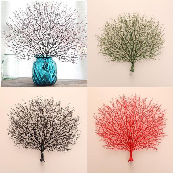 

flowers plant coral branch peacock shape home party wedding decoration decor diy1