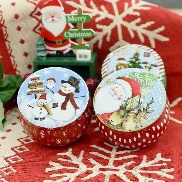 

christmas candy box tea case candle holder metal originality multicolor candy box wedding ceremony gifts storage tin box t2i51664