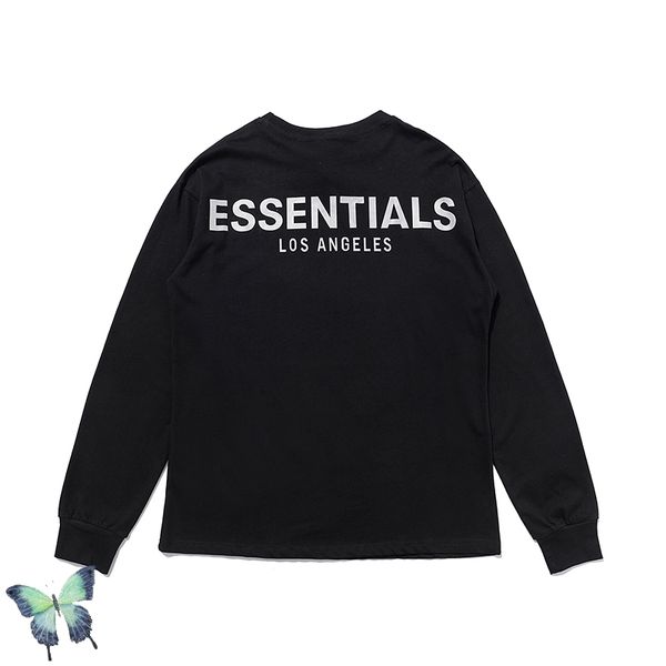 

2021 new 3m long sleeve t shirt t-shirt men women pure cotton t-shirts dd7l, White;black